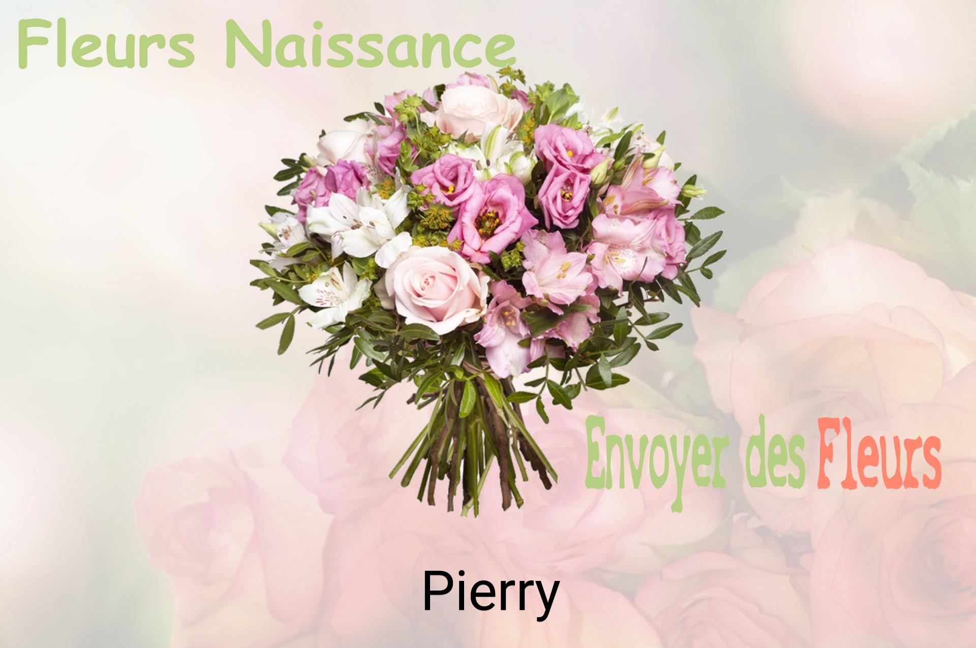 Bouquet de fleurs de naissance livré à Pierry